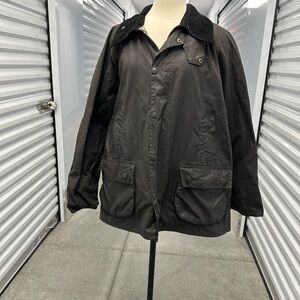 EUC Barbour Bedale waxed cotton jacket size large c46 117cm, no hood.